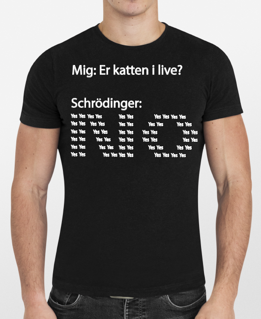 T-shirt: Schrödingers kat